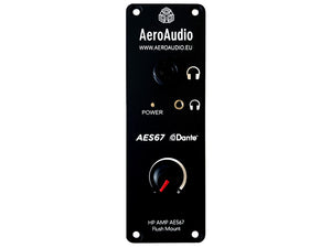 AeroAudio HP AMP AES67 FM, Headphone Amplifier 