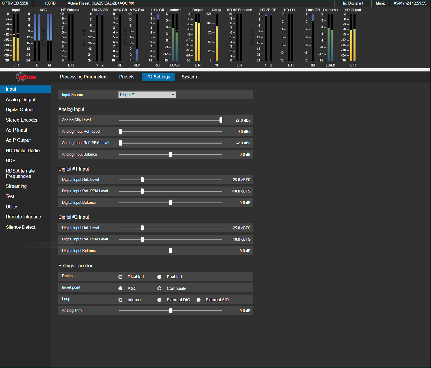 ORBAN OPTIMOD 5950 HD Audio Prozessor