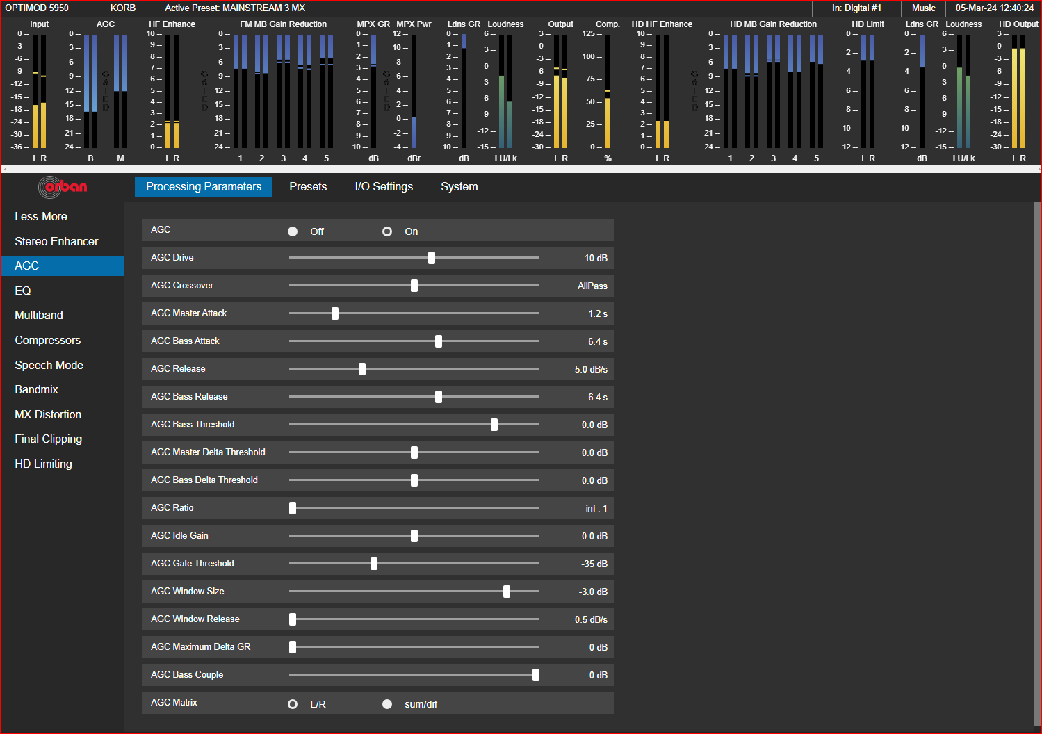 ORBAN OPTOMOD 5950 Audio Prozessor
