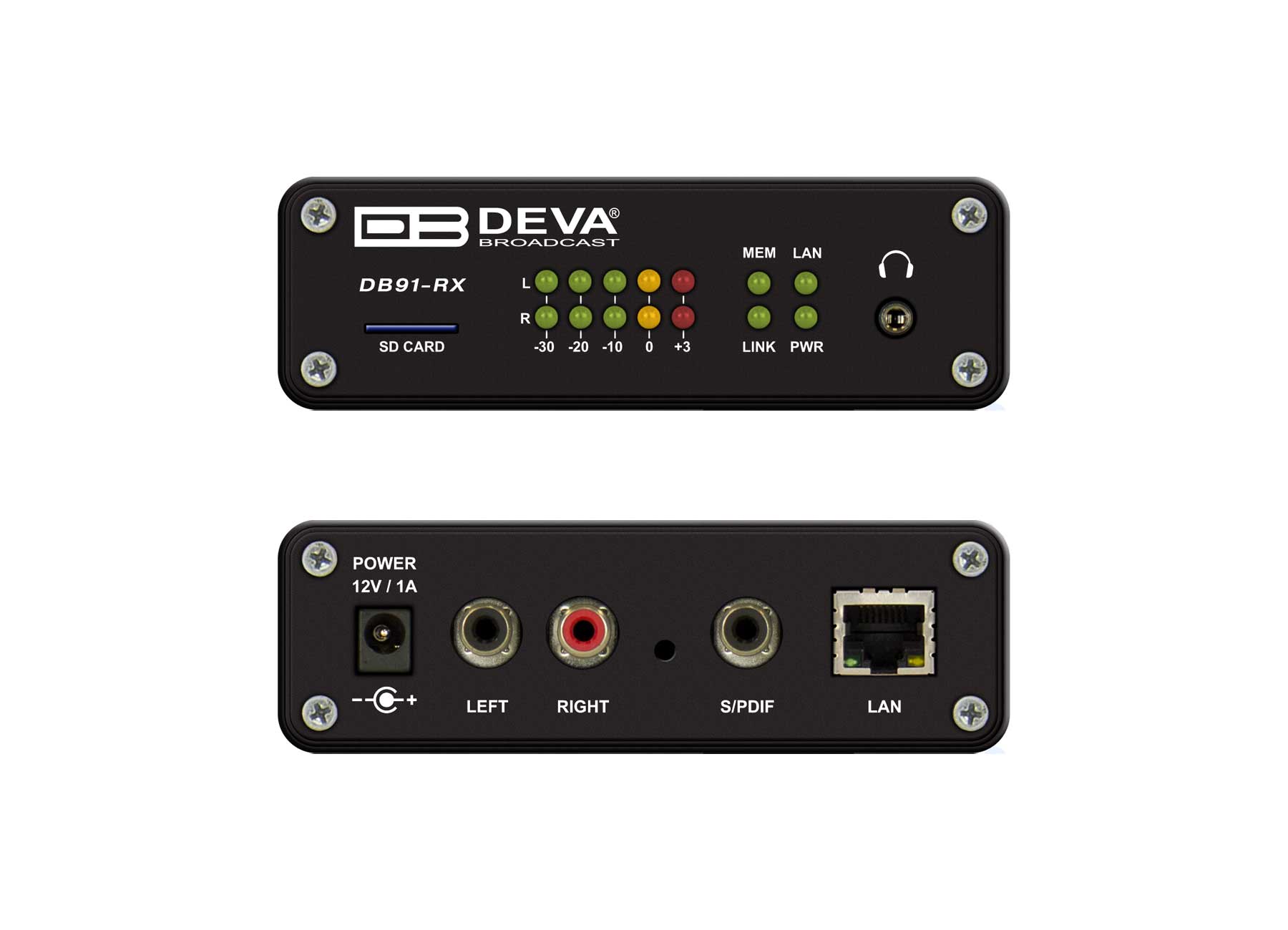 DEVA DB91-RX front and back Panel