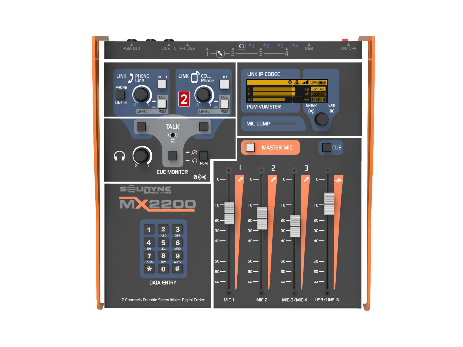 Solidyne Portable Mixer/Codec MX 2200